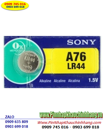 Sony A76-LR44, Pin đồng xu 3v lithium Sony A76-LR44 Made in Indonesia